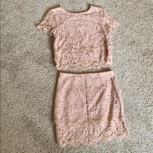 Lulus two piece top and skirt